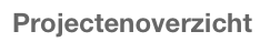 Projectenoverzicht